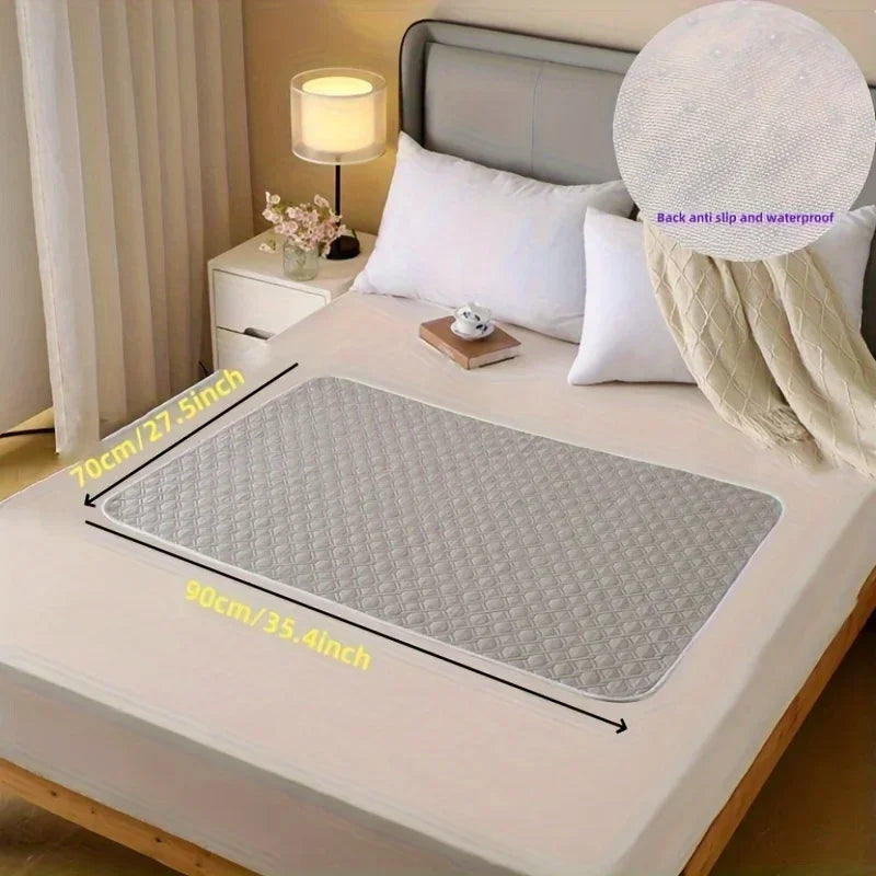 Washable Incontinence Pads for Elderly & Pets - Leak-Proof Bed Care Mats, Ideal for Menstruation & Home Use, Multiple Sizes