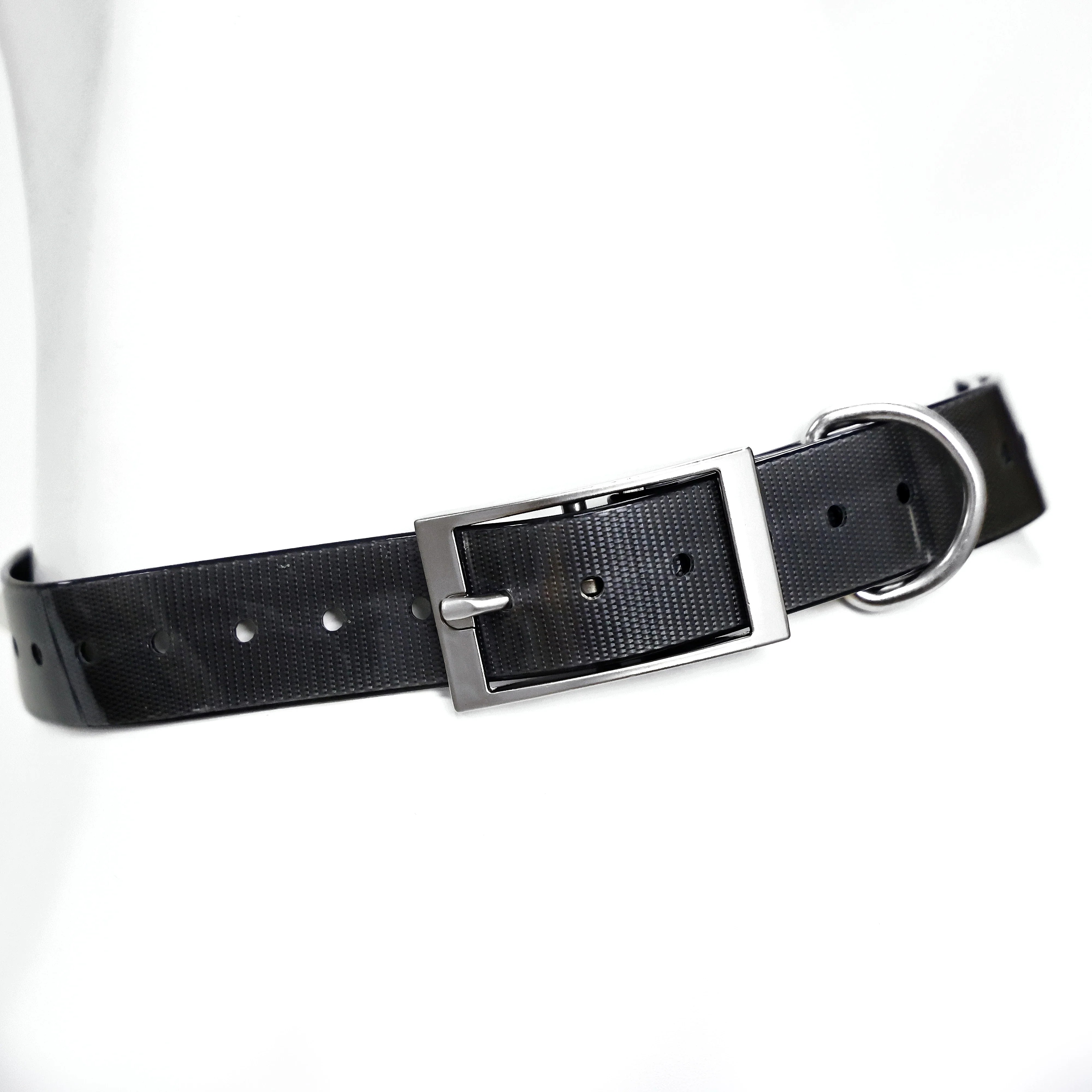 2.5cm Wide Heavy Duty TPU Dog Collar Waterproof Hunting Adjustable Pet Collar 8 Colors For Large Medium Dogs Outdoor Training