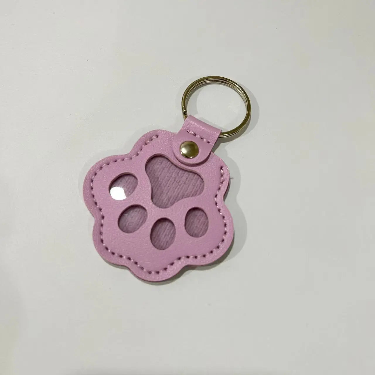 Dog Hair Collector Keychain Leather Pet Memorial Keepsake for Dogs and Cats, Fur Storage Pendant Charm Gift Keychain